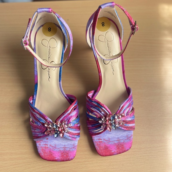 Jessica Simpson Pink and Blue Women's Heels - Picture 6 of 15